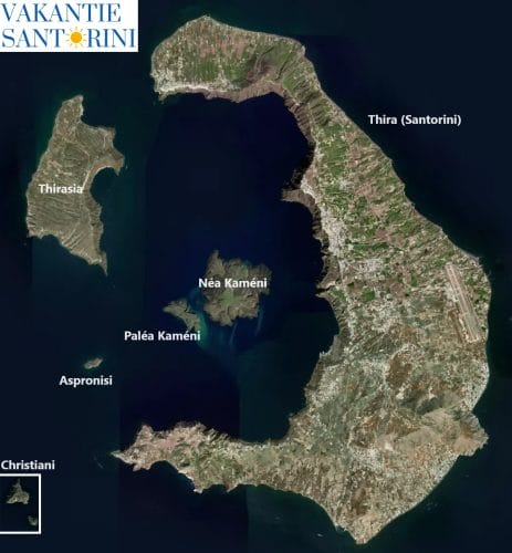 Kaart Santorini